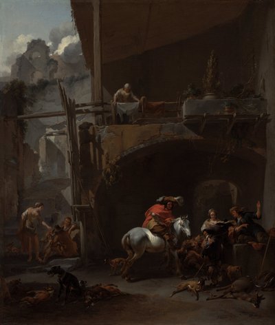 Die Rückkehr von der Jagd von Nicolaes Pietersz. Berchem